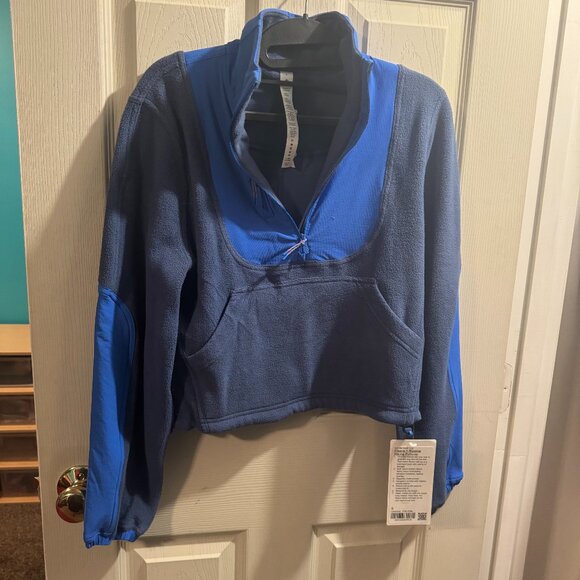 lululemon athletica Tops - LULULEMON blue fleece hiking pullover